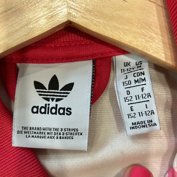 BNWOT Adidas zip up Size 11-12 years old - Picture 5 of 9
